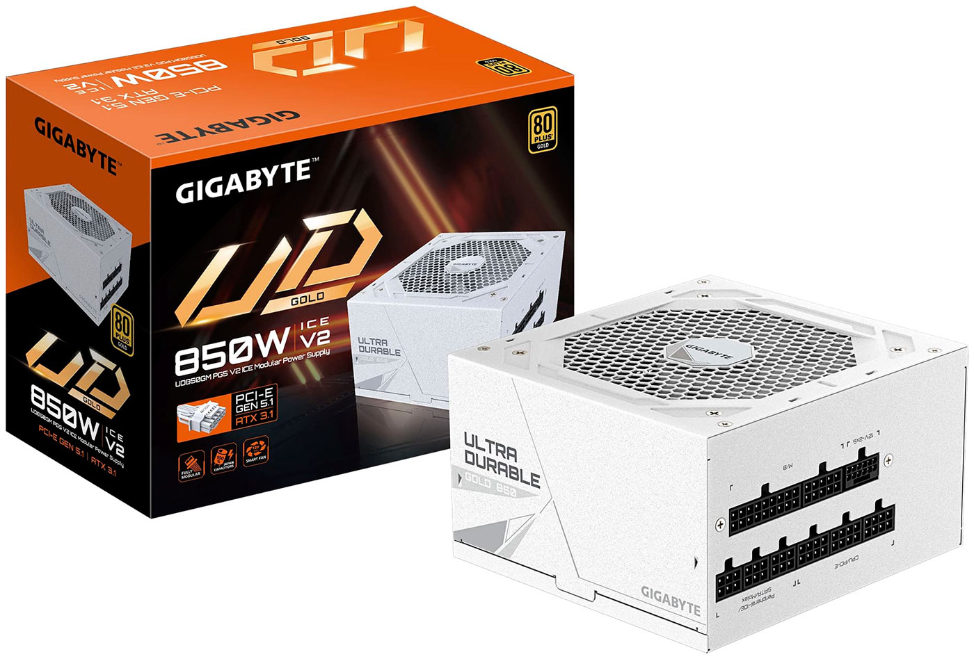Gigabyte GP-UD850GM PG5 ICE (белый)