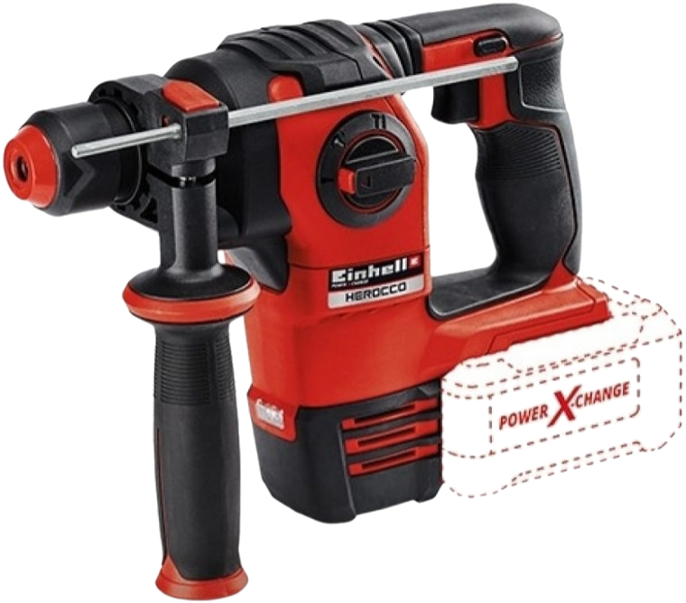 Аккумуляторный перфоратор Einhell PXC Herocco 18В (черно-красный)
