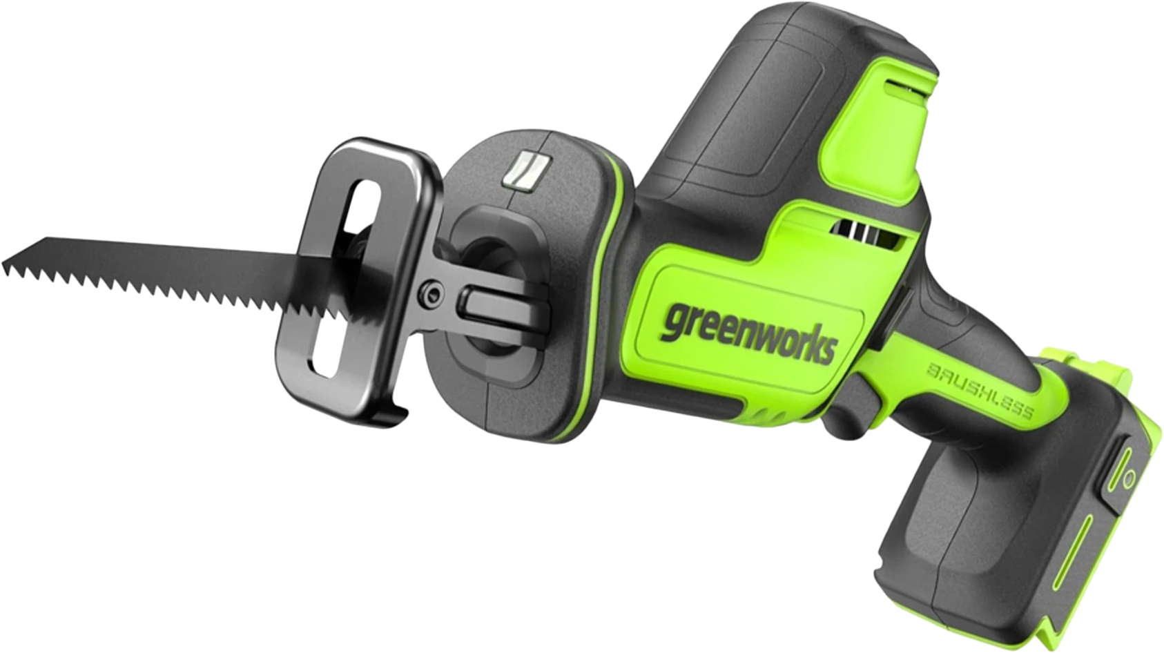 Сабельная пила Greenworks GPT-CRS-25 (черно-салатовый)