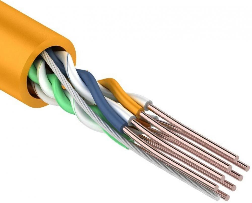 Кабель витая пара REXANT UTP 4PR 24AWG, CAT5e, нгА-HF, LSZH бухта 305 м 01-0049
