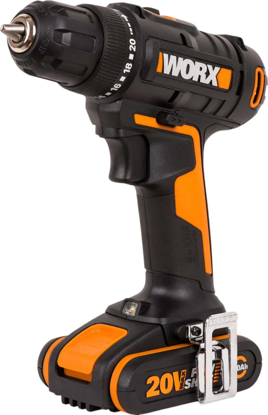 Аккумуляторная дрель-шуруповерт WORX WX100.2 (черно-оранжевый)