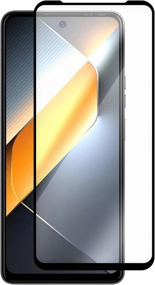 KRUTOFF Full Glue Premium для TECNO Pova 6 Neo (черный)