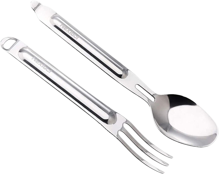 Набор столовых приборов Nextool Stainless Steel Portable Tableware (серебристый)