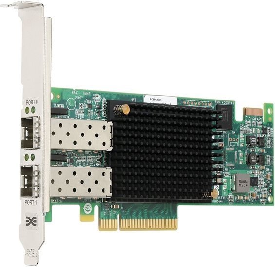 LSI Emulex LPe16002B-M6 (серебристо-зеленый)