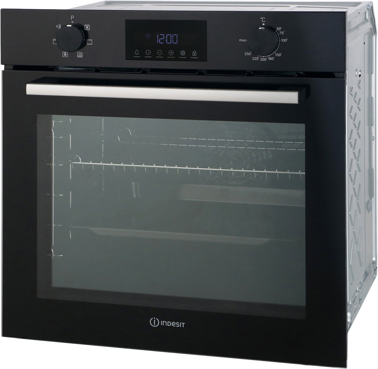 Indesit IFE 3644 BL (черный/нержавеющая сталь)