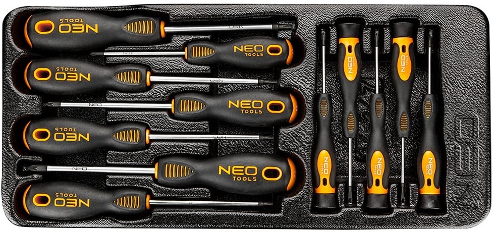 Набор отверток Neo Tools 84-247 (черно-оранжевый)