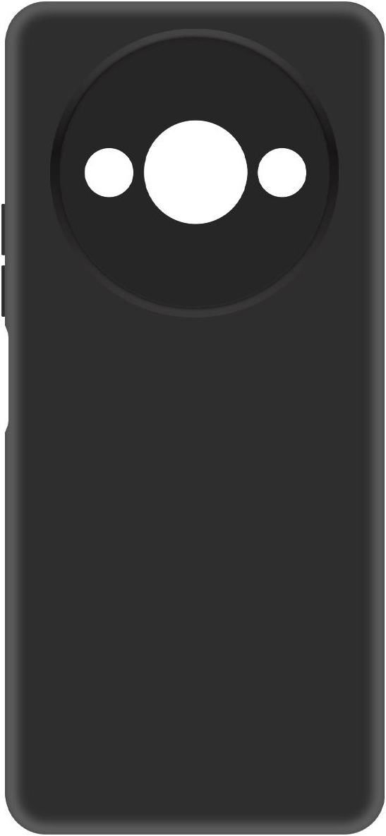 KRUTOFF Soft Case для Xiaomi Redmi A3x/A3/POCO C61 (черный)