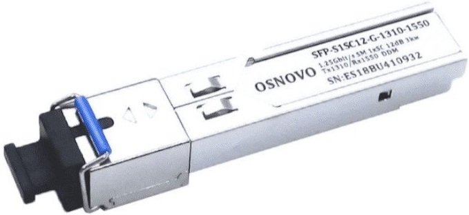 Osnovo SFP-S1SC12-G-1310-1550 (серебристый)