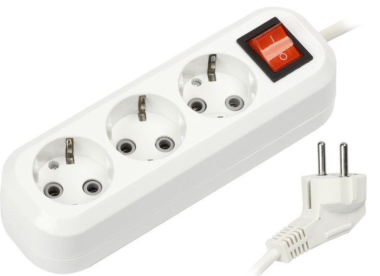 Удлинитель Smartbuy SBE-16-3-10-ZS (белый)