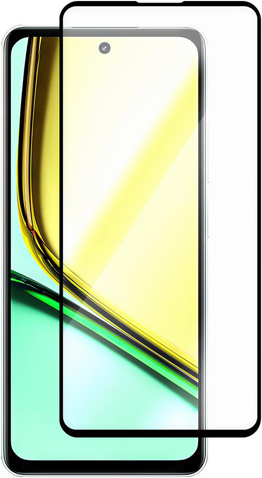 KRUTOFF Full Glue Premium для realme C67 (черный)