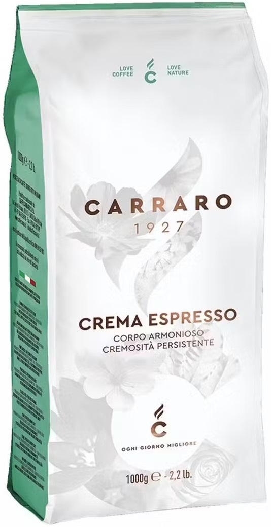Carraro Crema Espresso 1 кг, зерно