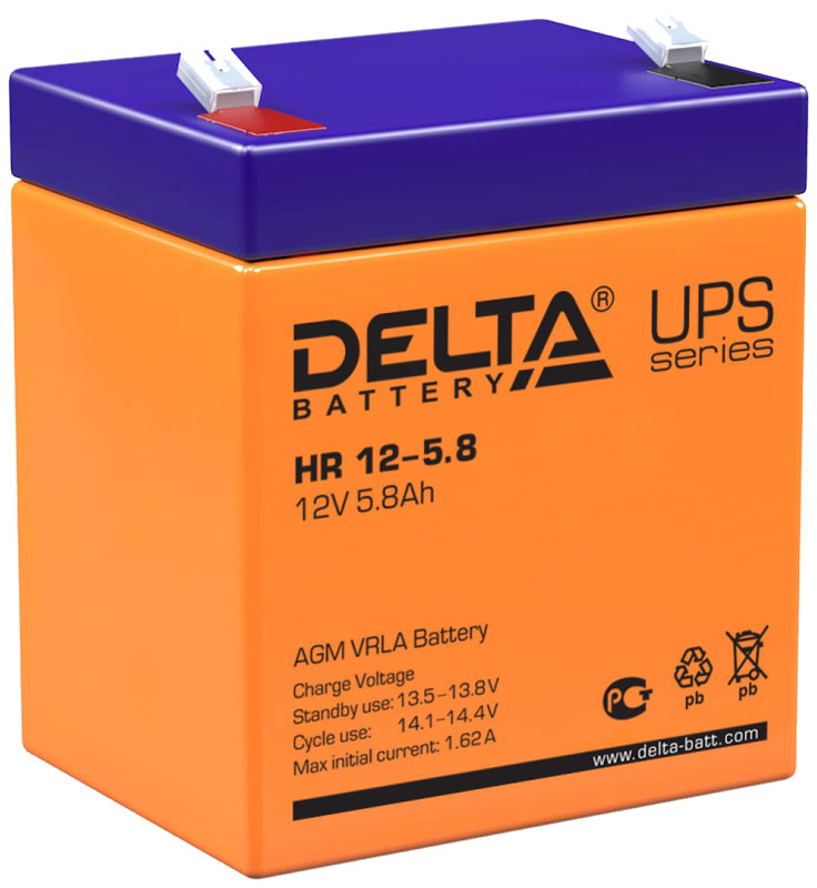 Аккумуляторная батарея Delta HR 12-5.8 (сине-оранжевый)