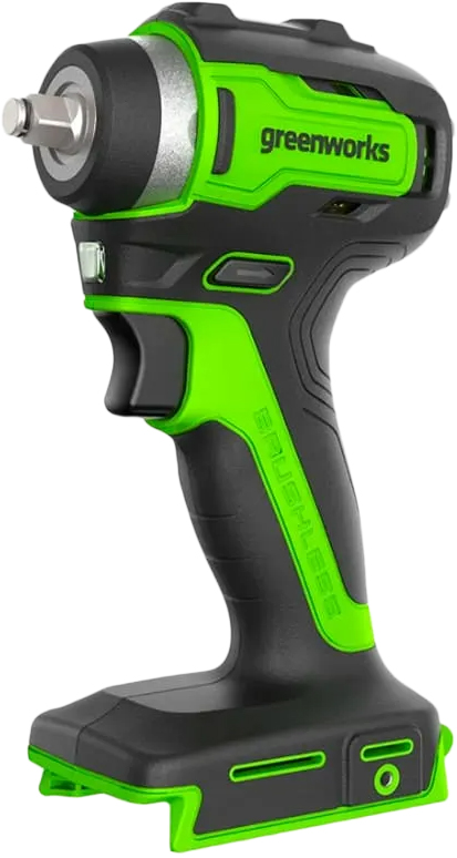 Ударный гайковерт Greenworks G24IW200 без аккумулятора (черно-зеленый)