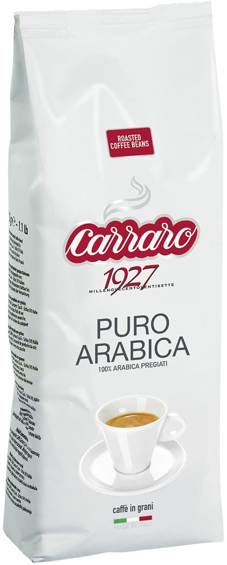 Carraro Arabica 100% 500 г, зерно