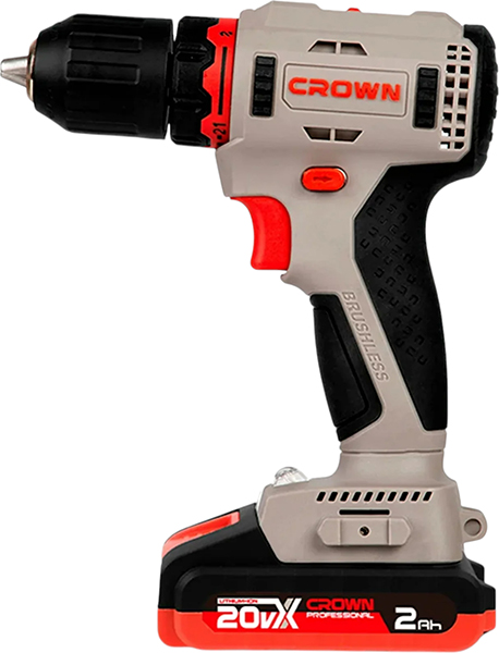 Аккумуляторный шуруповерт Crown CT21091HX-2 BMC (черно-красный)