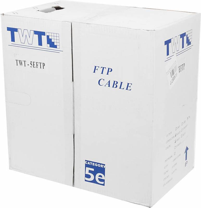 Кабель LANMASTER информационный TWT-5EFTP (серый)