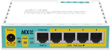 MikroTik hEX PoE lite (белый)