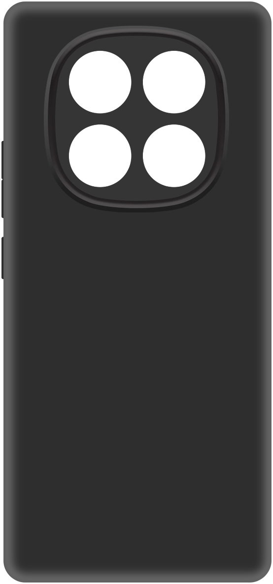 KRUTOFF Soft Case для Xiaomi Redmi Note 14 Pro 4G (черный)