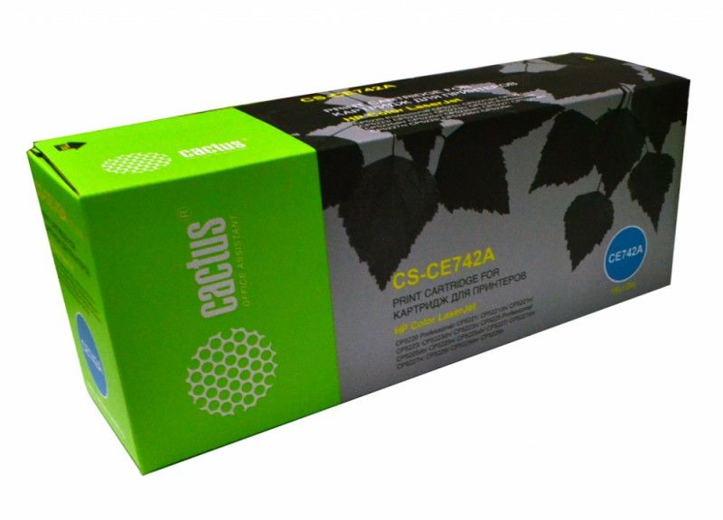 Картридж Cactus CS-CE742A (желтый)