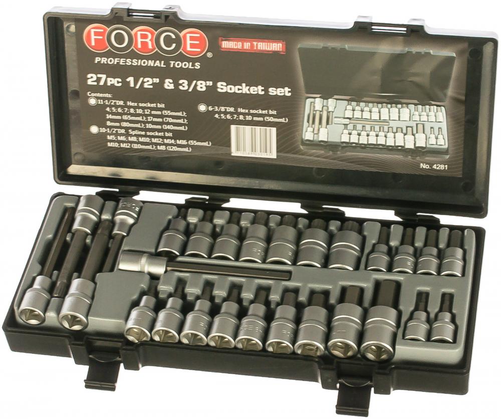 Набор головок FORCE 4212