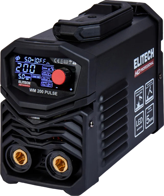 Инверторный сварочный аппарат ELITECH WM 200 Pulse (черный)