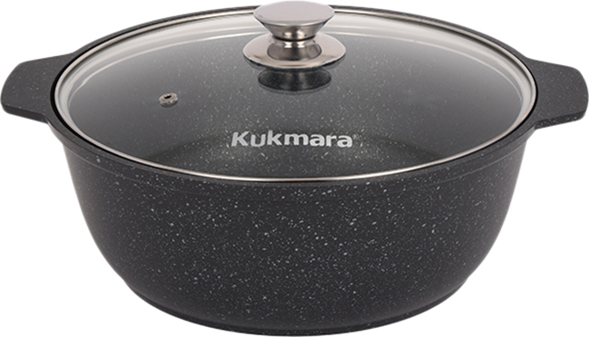 Кастрюля Kukmara жмт42а (черный мрамор)