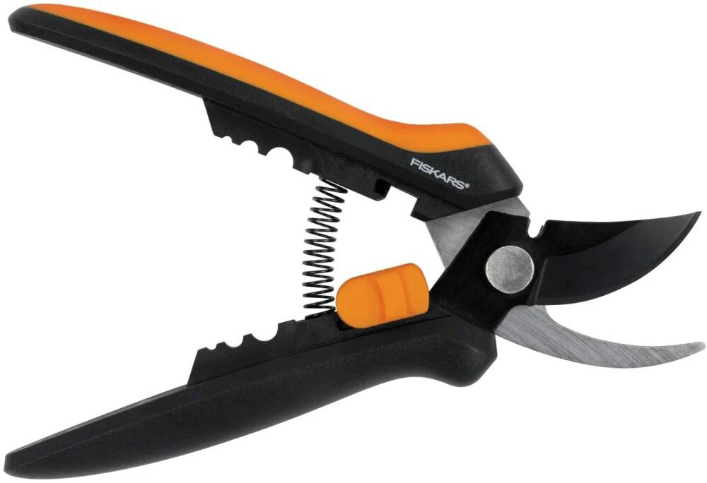 Ножницы садовые Fiskars Solid SP14 (черно-оранжевый)