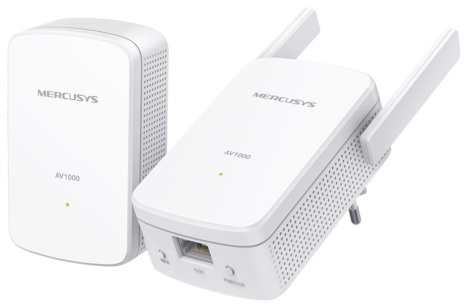 Wi-Fi адаптер Mercusys AV1000 Powerline (белый)