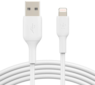 Кабель Belkin Lightning - USB-A CAA001bt1mWH 1м (белый)