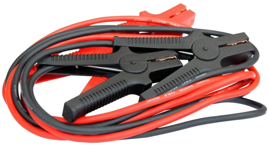 Пусковые провода Kraft Kt 880003 (черно-красный)