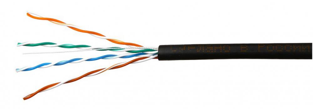 Кабель SkyNet CSL-UTP-4-CU-OUT/100 (черный)