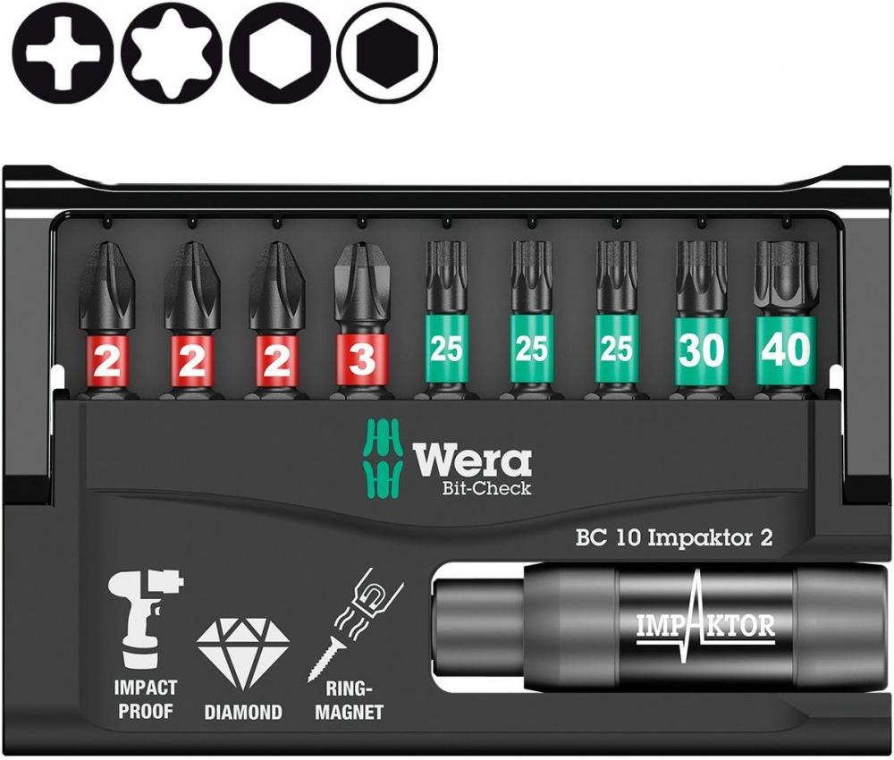 Набор насадок Wera Импактор 8751/67 -9/IMP
