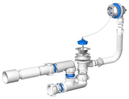 Сифон AniPlast E255 (белый)