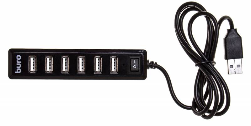 Buro BU-HUB7-1.0-U2.0 (черный)
