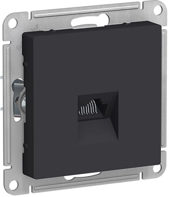 Розетка компьютерная Schneider Electric AtlasDesign ATN001083 (черный)