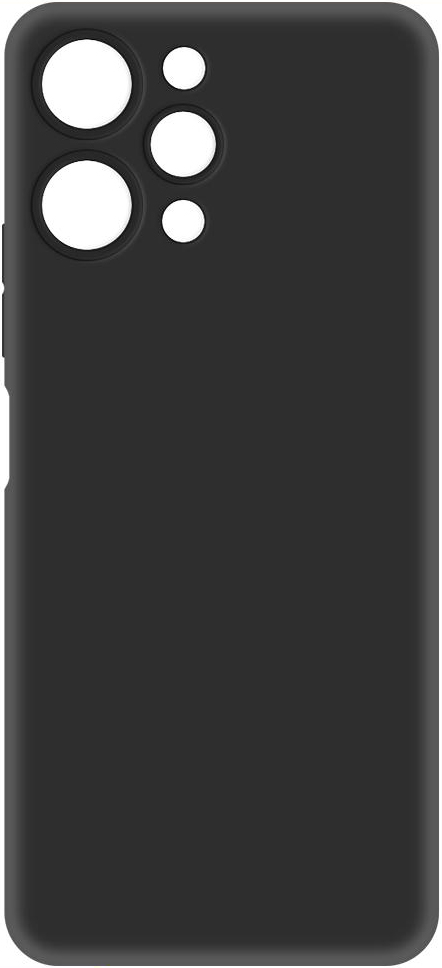 KRUTOFF Soft Case для Xiaomi Redmi 12 (черный)