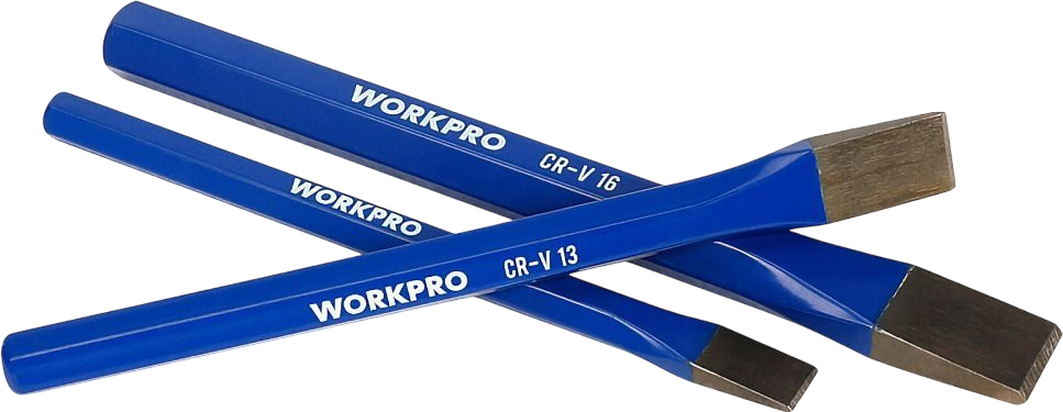 Набор зубил Workpro WP201302 (синий)