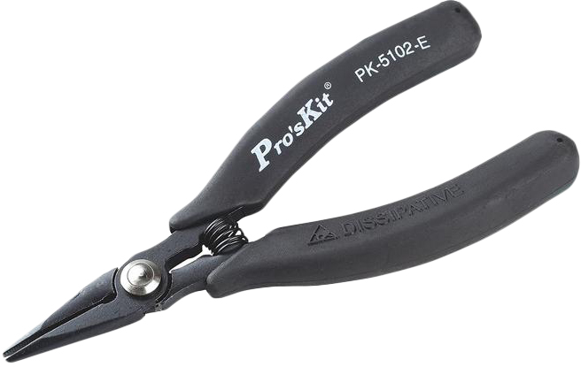 Длинногубцы ProsKit 1PK-5102E 00087108 (черный)