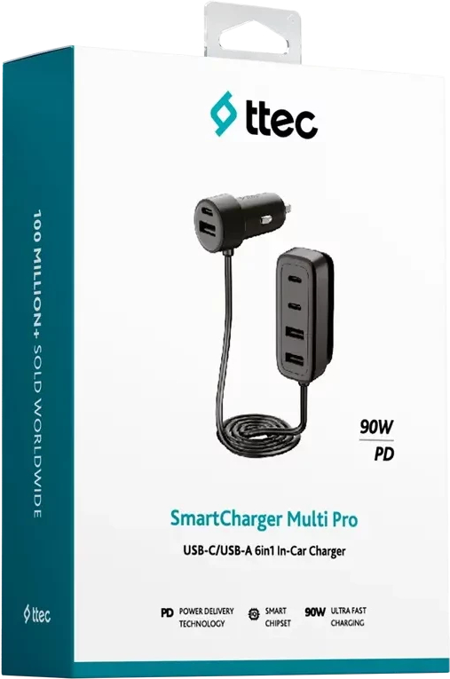 TTEC SmartCharger 6in1 PD Black (черный)