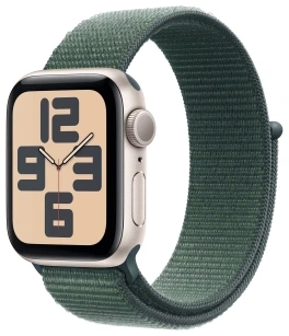 Apple Watch SE (2024) 40mm Aluminium Case with Lake Green Sport Loop (сияющая звезда)