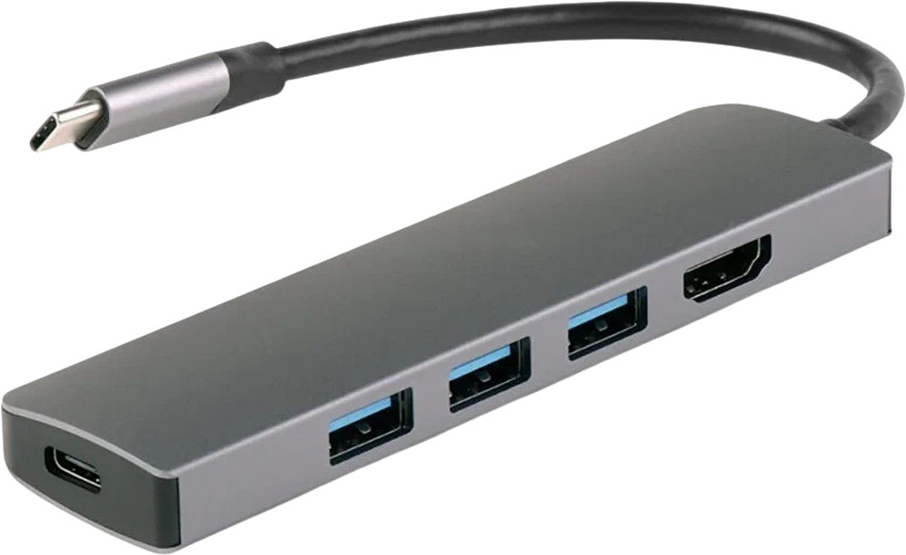 USB концентратор IQFUTURE IQ-C5 (серый)