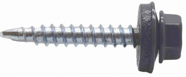 Саморез Daxmer 4,8x35 RAL 7024 03941 (серебристый)