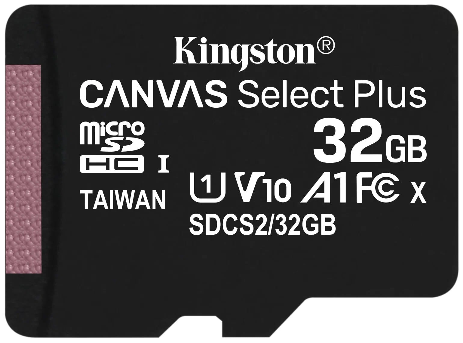 Kingston Canvas Select+, 32 Гб, UHS-I Class 10 U1 A1, с адаптером (черный)