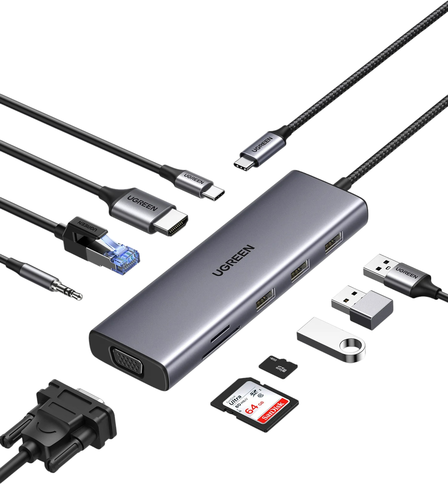 Ugreen CM498 (серый)