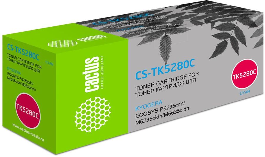 Тонер-картридж Cactus CS-TK5280C (голубой)