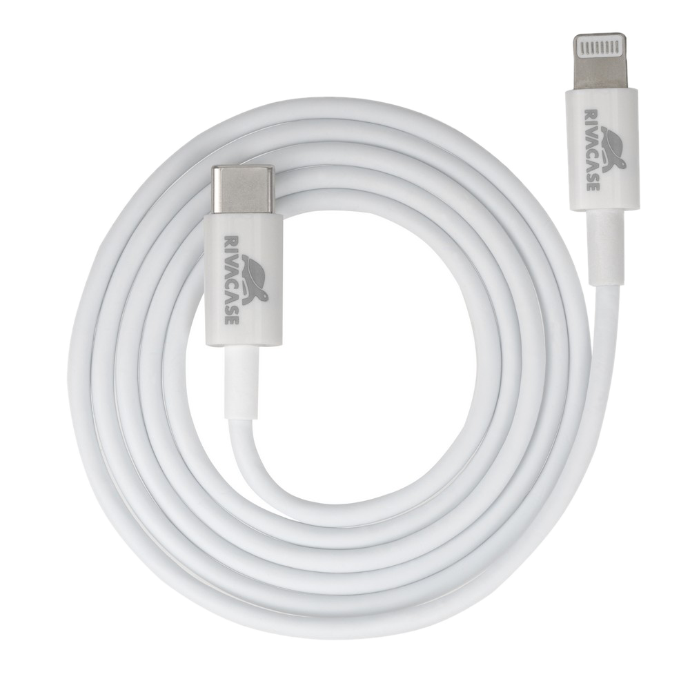 Кабель RIVACASE PS6017 WT10 RUS кабель Type-C / Lightning, 1м (белый)