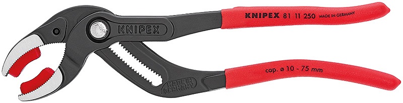 Клещи переставные Knipex KN-8111250 (черно-красный)