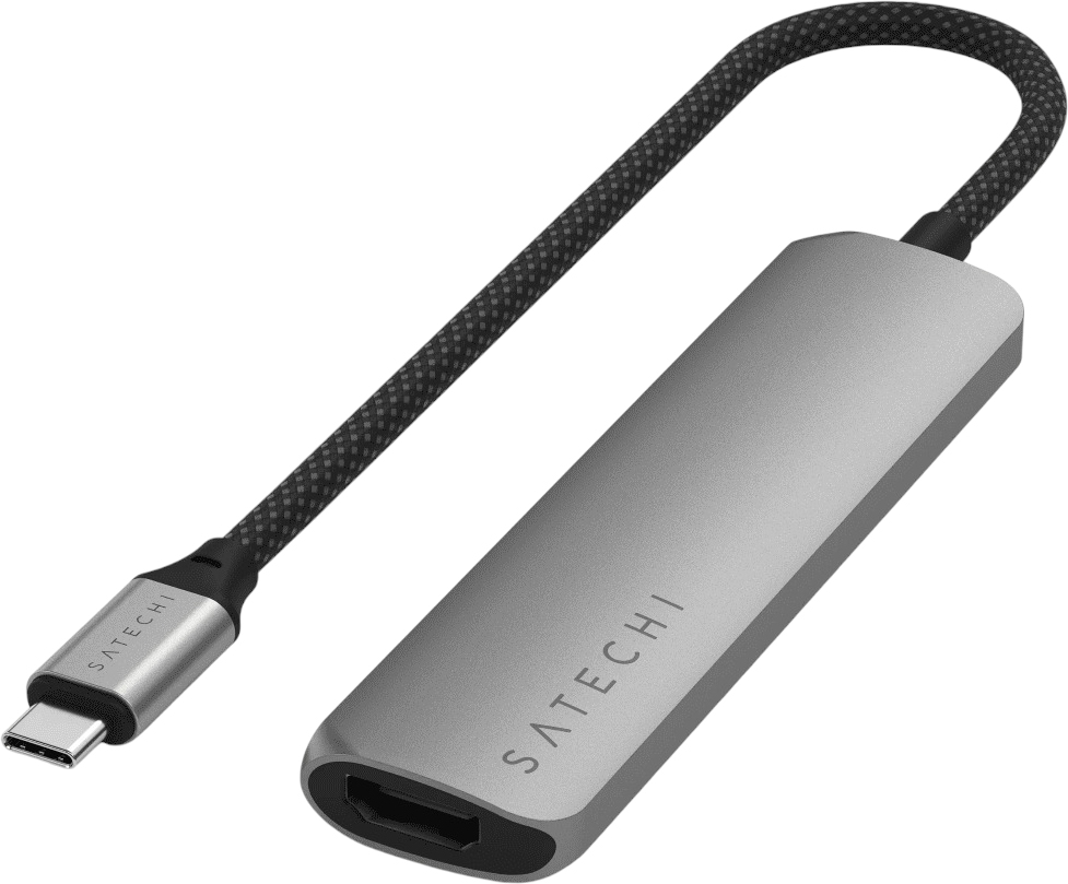 Satechi 4-in-1 USB-C Slim Multiport (космический серый)