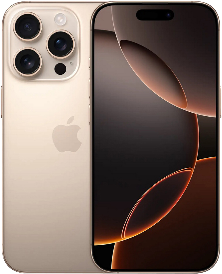 Apple iPhone 16 Pro 128 Гб SIM+SIM (пустынный титан)
