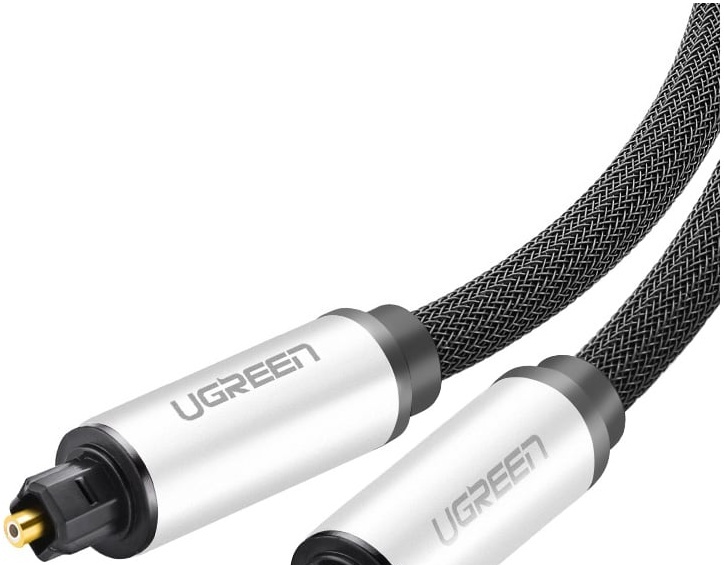 Ugreen AV108 Toslink 1м (серебристый)